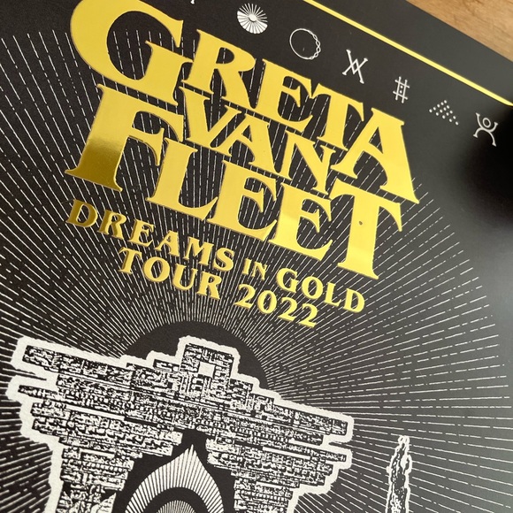 Limited Edition Poster Greta Van Fleet's Kelowna BC Show - Picture 4 of 5